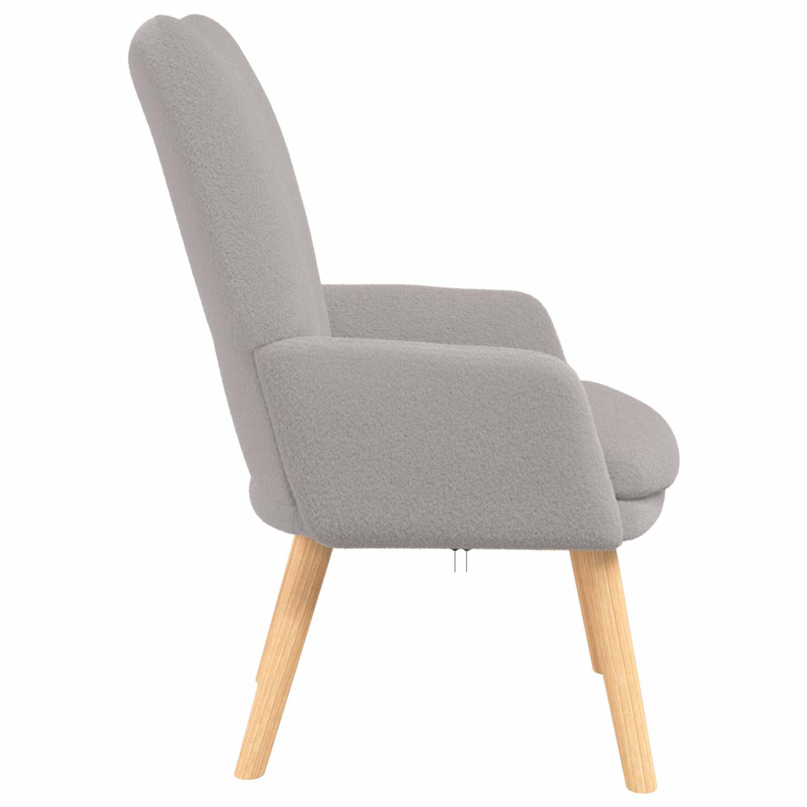 fotelja Svijetlo siva 63 x 67 x 94 cm Vuna i Plywood