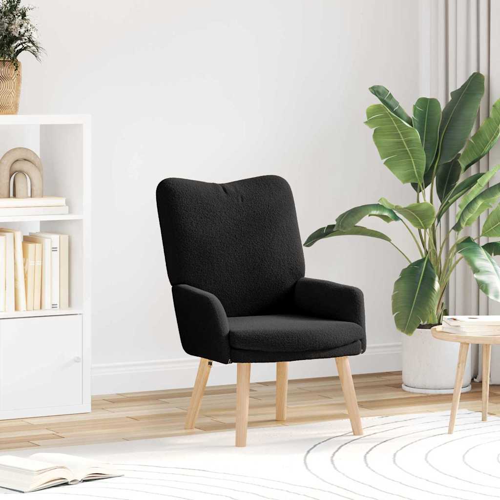 fotelja Crna 63 x 67 x 94 cm Vuna i Plywood