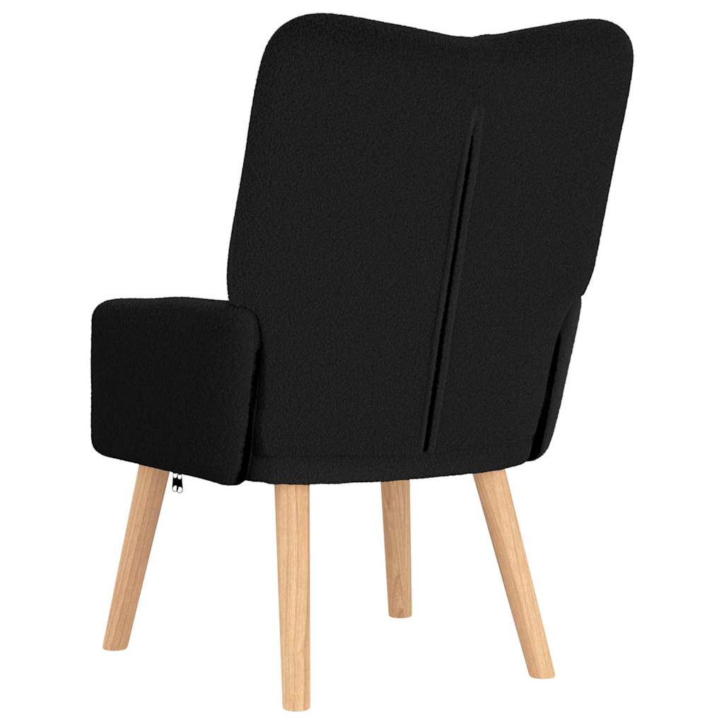 fotelja Crna 63 x 67 x 94 cm Vuna i Plywood
