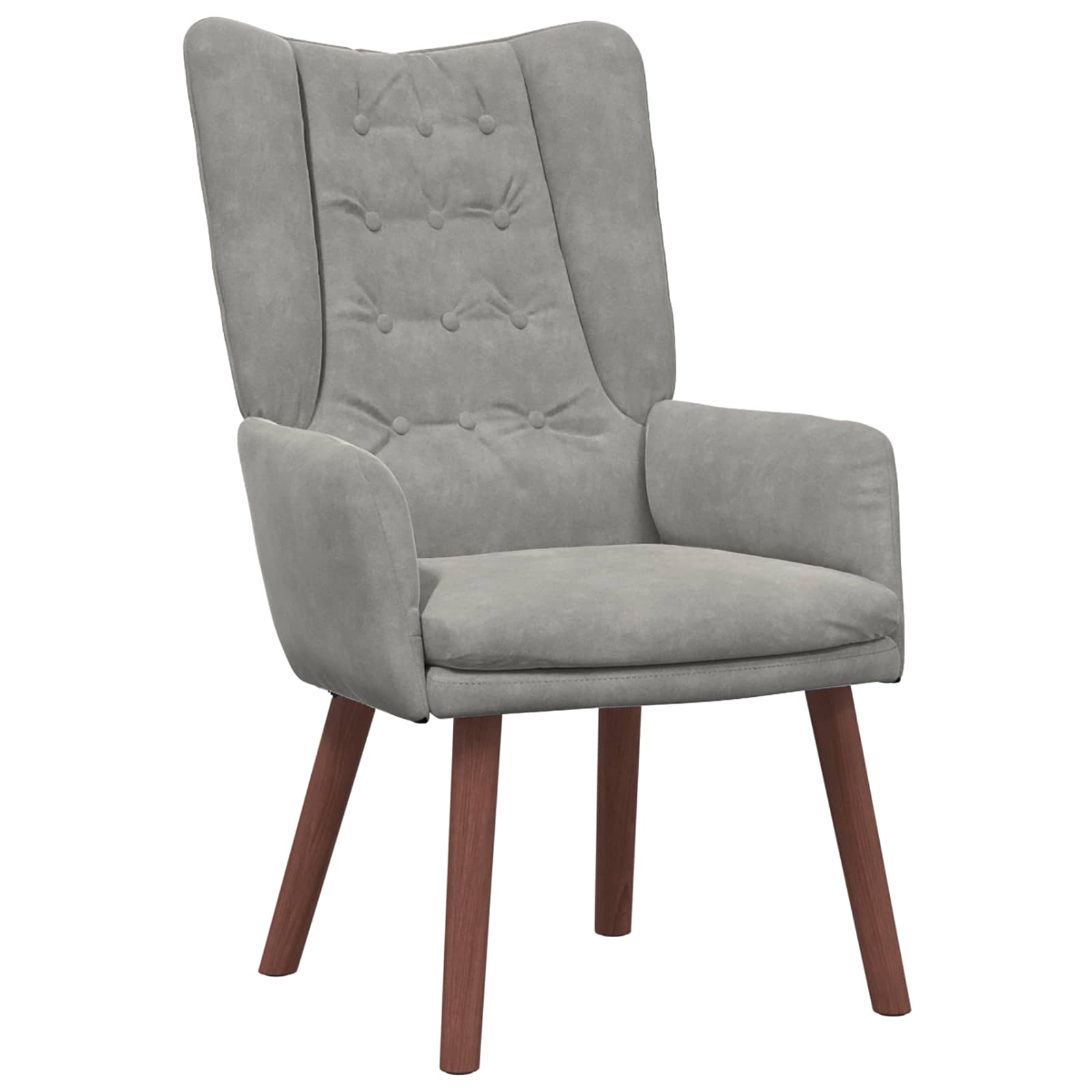 fotelja Svijetlo siva 63 x 67 x 94 cm Baršun