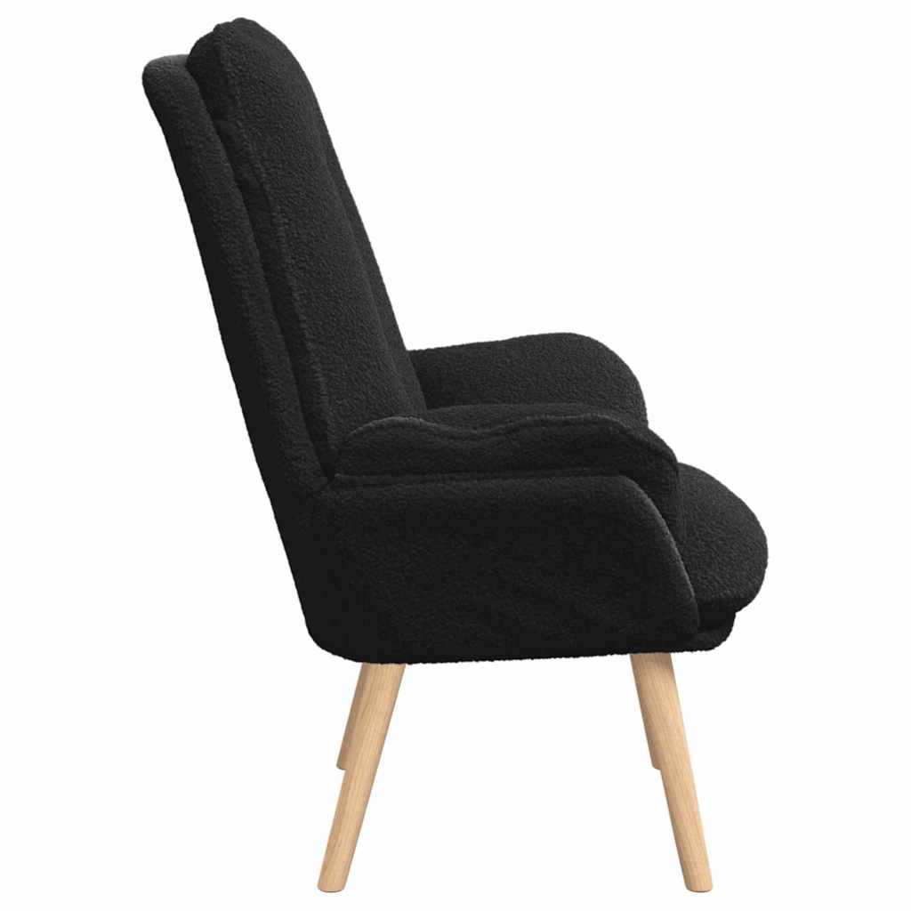 fotelja Crna 69 x 74 x 93 cm Sherpa Tkanina