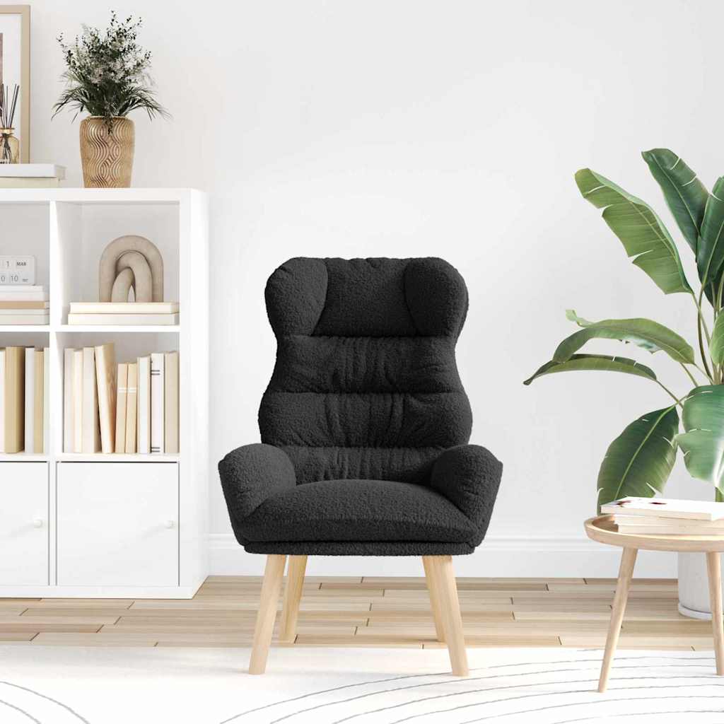 fotelja Crna 69 x 74 x 93 cm Sherpa Tkanina