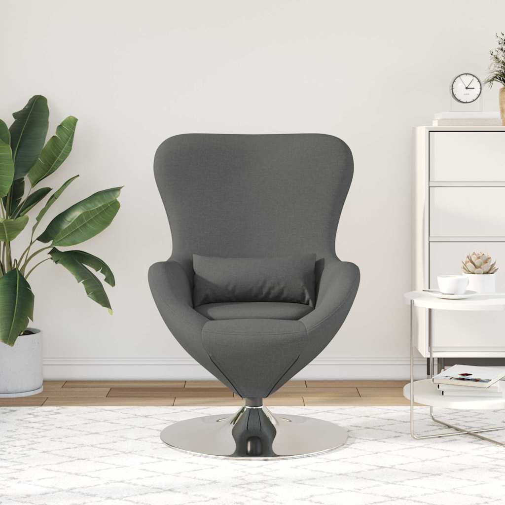 Jajolika fotelja Tamno siva 63 x 73 x 90 cm tkanina