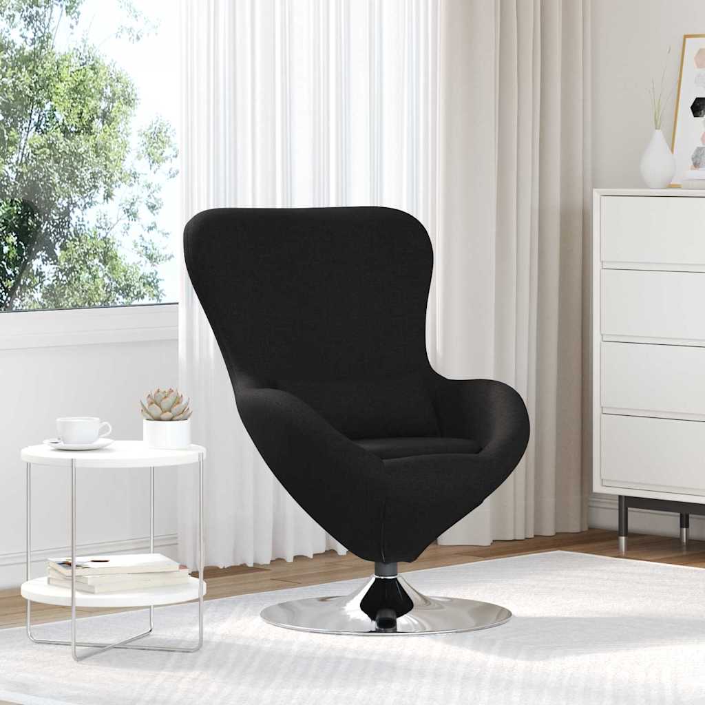 Jajolika fotelja Crna 63 x 73 x 90 cm tkanina