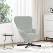 Jajolika fotelja Svijetlo siva 63 x 73 x 90 cm Baršun