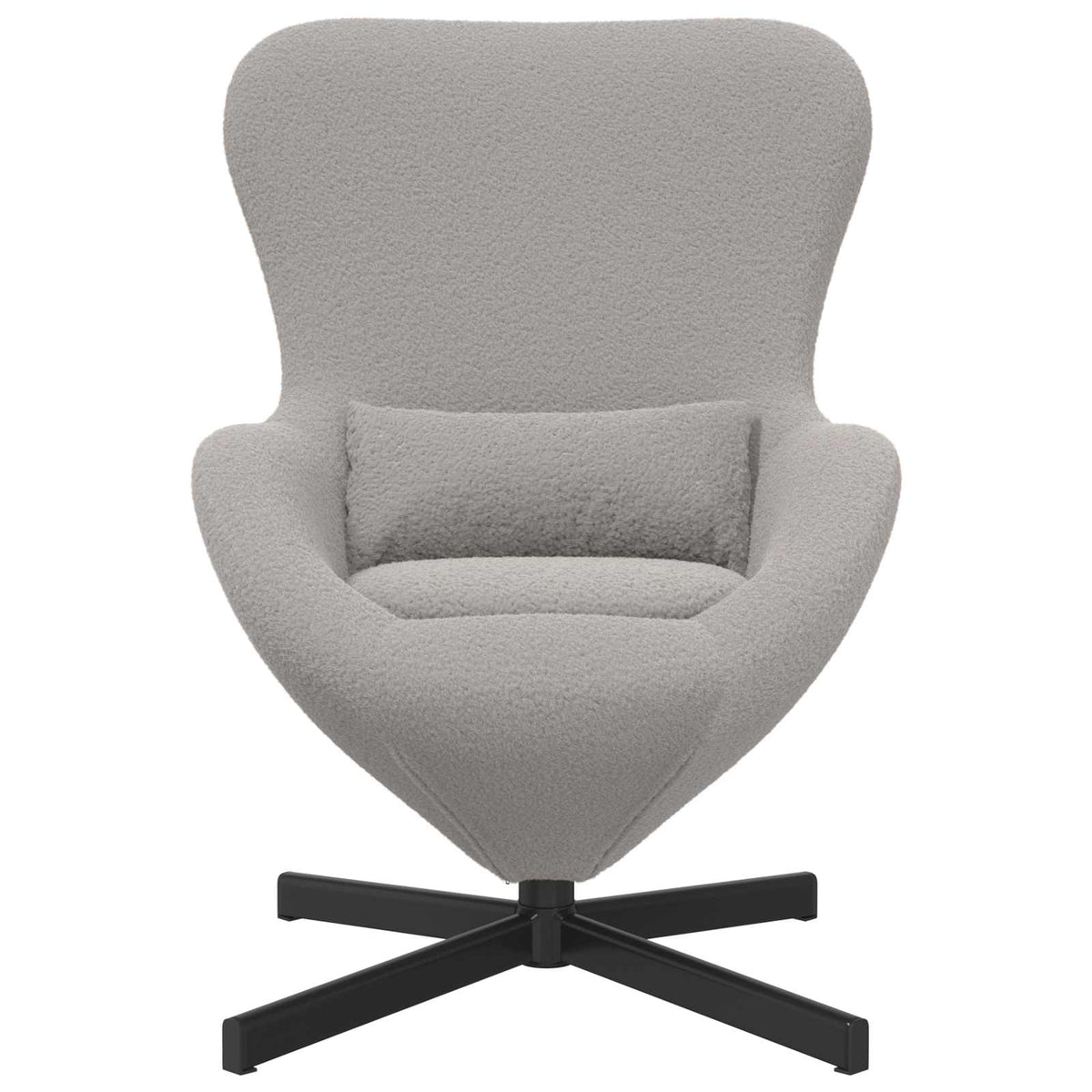 Jajolika fotelja Svijetlo siva 63 x 73 x 90 cm tkanina