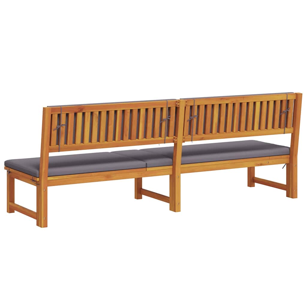 Ležaljka Prirodna nafta 200 x 57 x 75cm Čvrsto drvo akacije