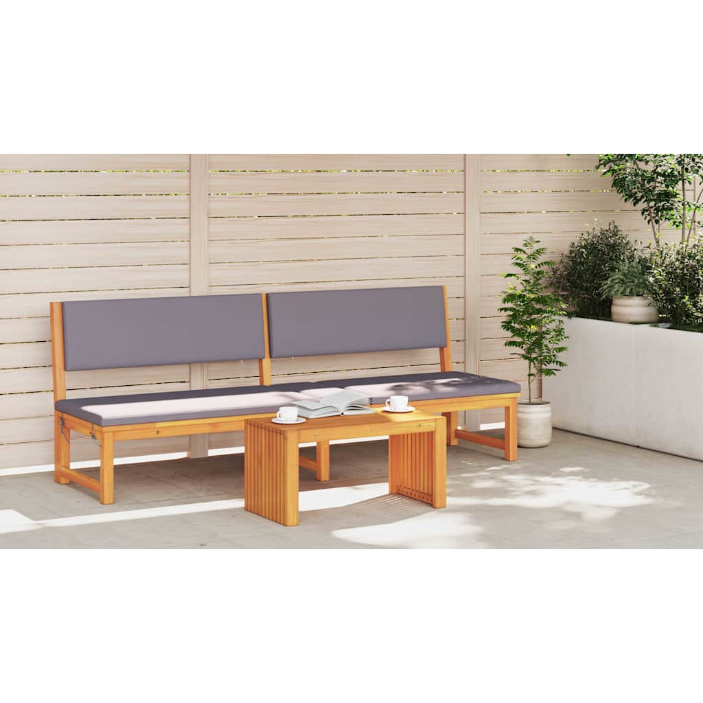 Bocni stol Prirodna nafta 70 x 35 x 35 cm Čvrsto drvo akacije