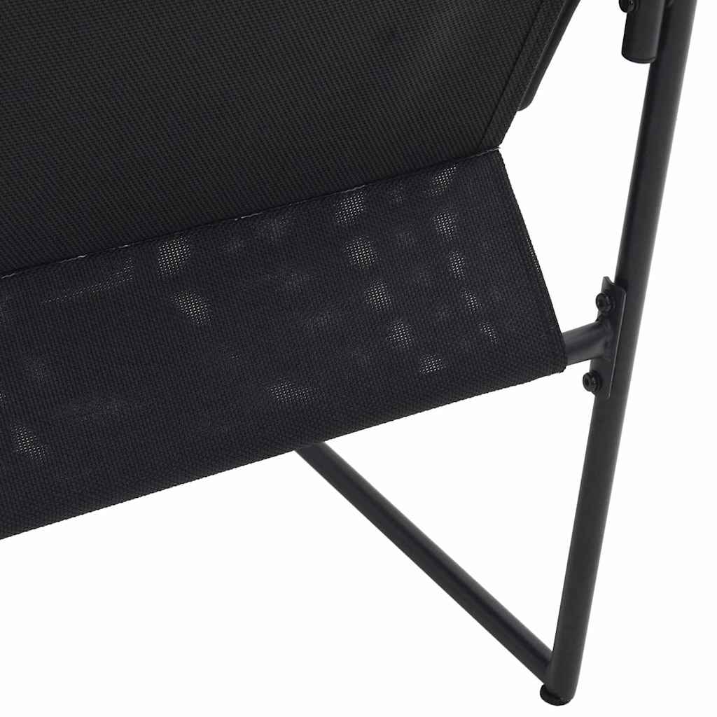 Stolica s jastukom 4 pcs Crna i antracit Tekstilen