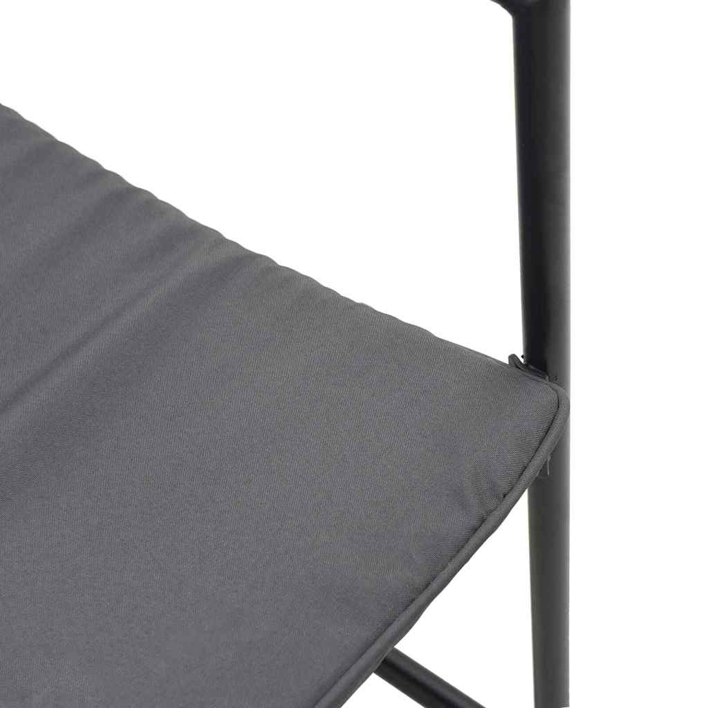Stolica s jastukom 4 pcs Crna i antracit Tekstilen