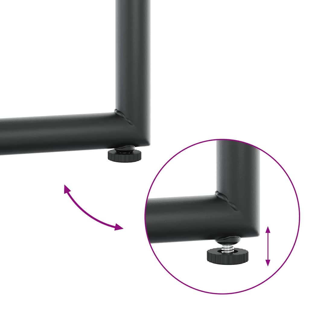 Stolica s jastukom 4 pcs Crna i antracit Tekstilen