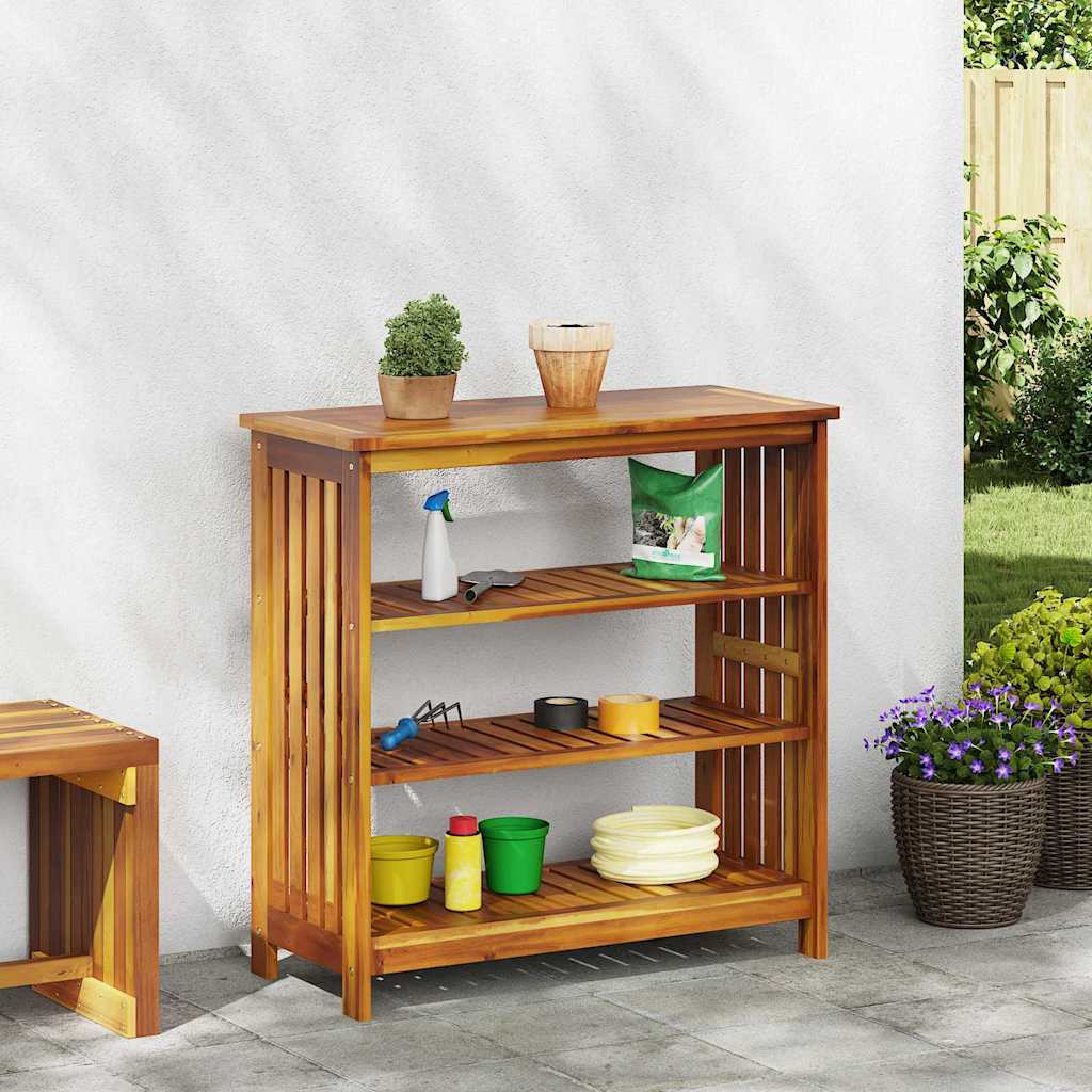 Vrtni ormar Prirodna 90 x 40 x 90cm Čvrsto drvo akacije