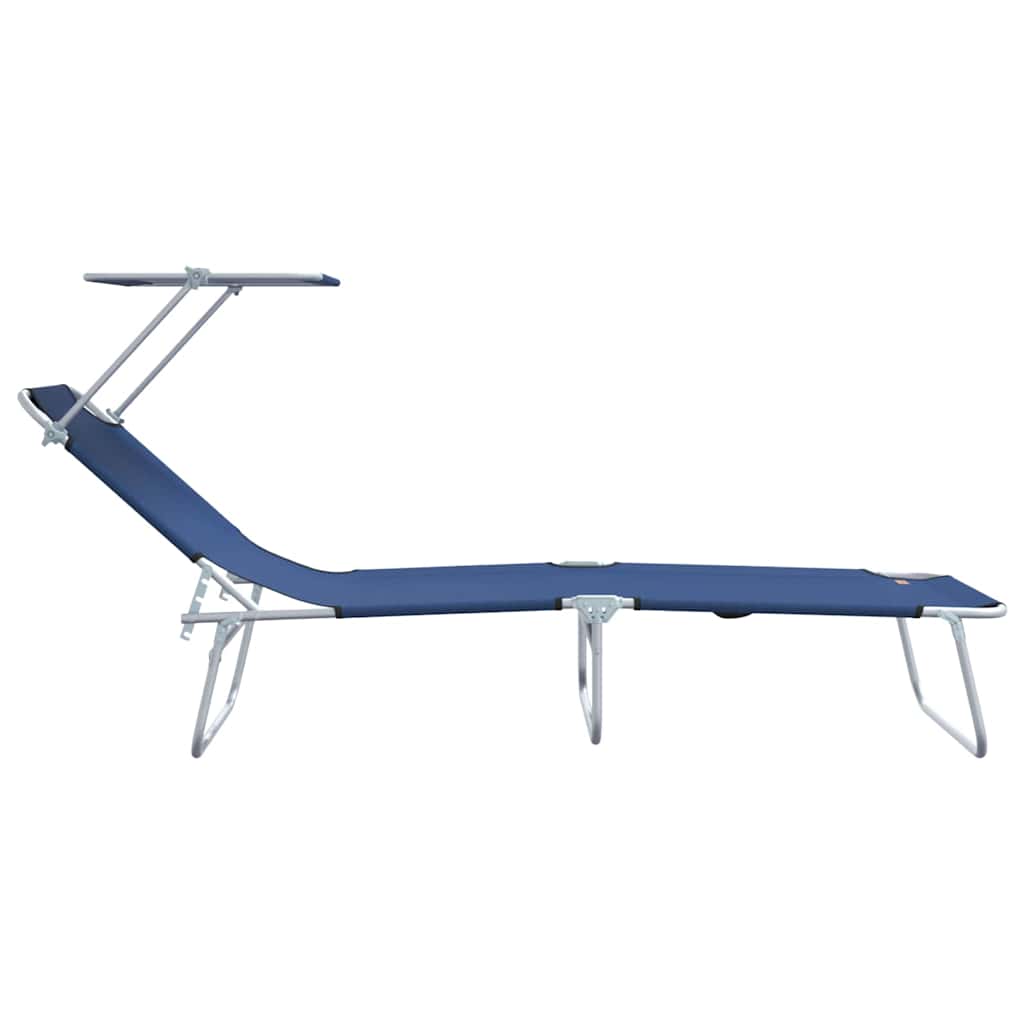 Ležaljka 2 pcs Plava 58 x 188 x 77cm Poliester