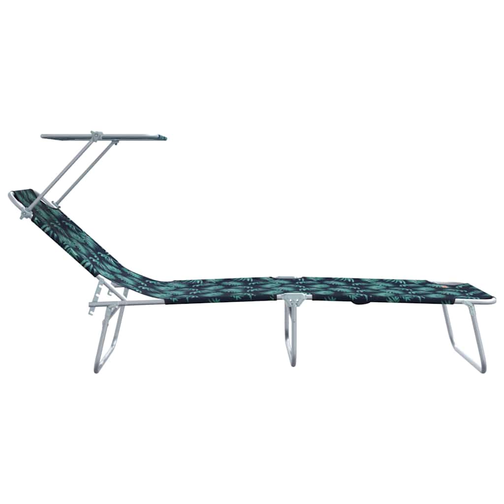 Ležaljka 2 pcs Zelena 58 x 188 x 77cm Poliester