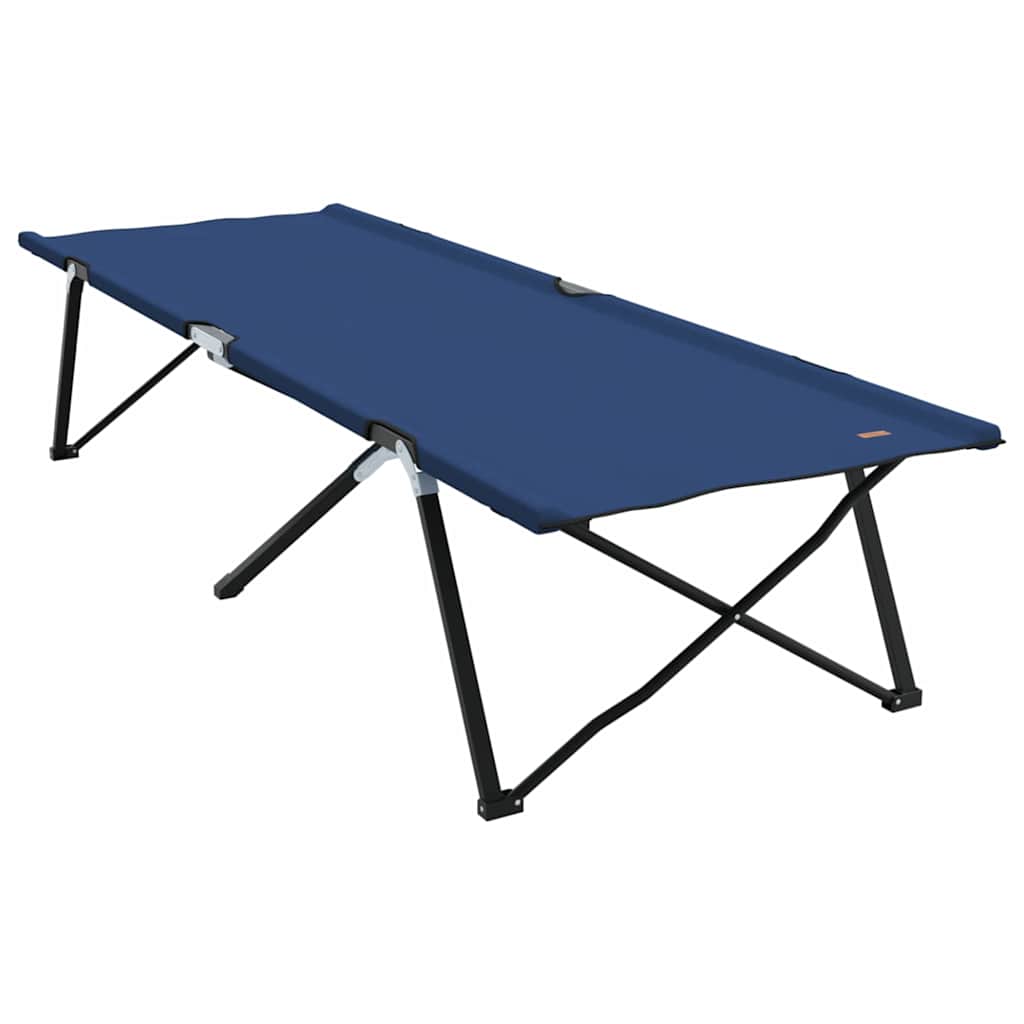 Sklopivi kamperski krevet Plava 206 x 76 x 74 cm Oxford i čelik