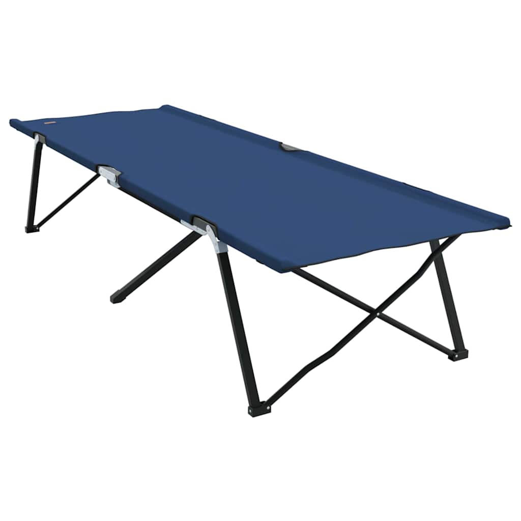 Sklopivi kamperski krevet Plava 206 x 76 x 74 cm Oxford i čelik