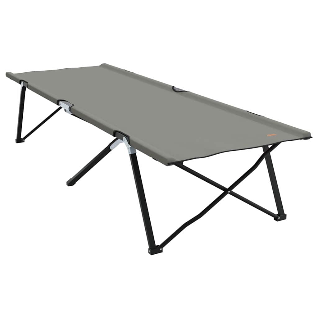 Sklopivi kamperski krevet Siva 206 x 76 x 74 cm Oxford i čelik