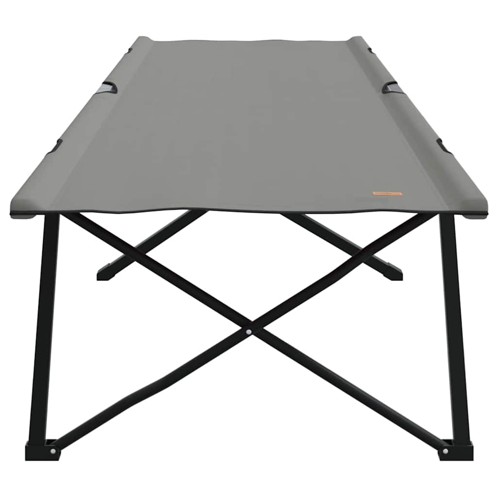 Sklopivi kamperski krevet Siva 206 x 76 x 74 cm Oxford i čelik