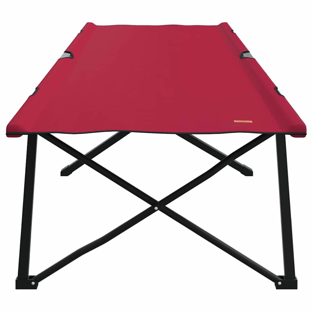 Sklopivi kamperski krevet 2 pcs Crvena 206 x 76 x 74 cm