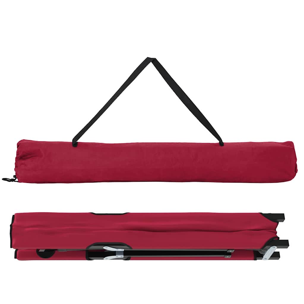 Sklopivi kamperski krevet 2 pcs Crvena 206 x 76 x 74 cm