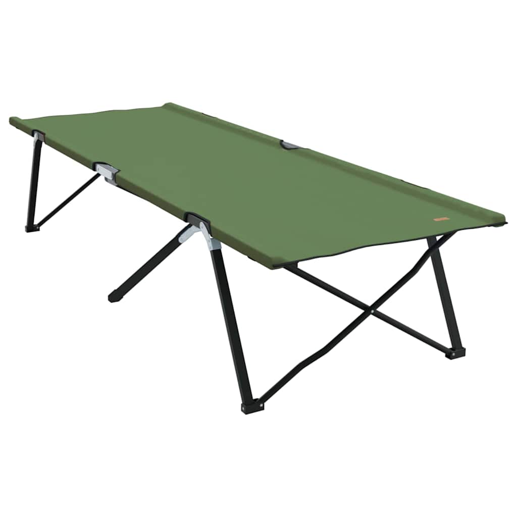 Sklopivi kamperski krevet 2 pcs Zelena 206 x 76 x 74 cm
