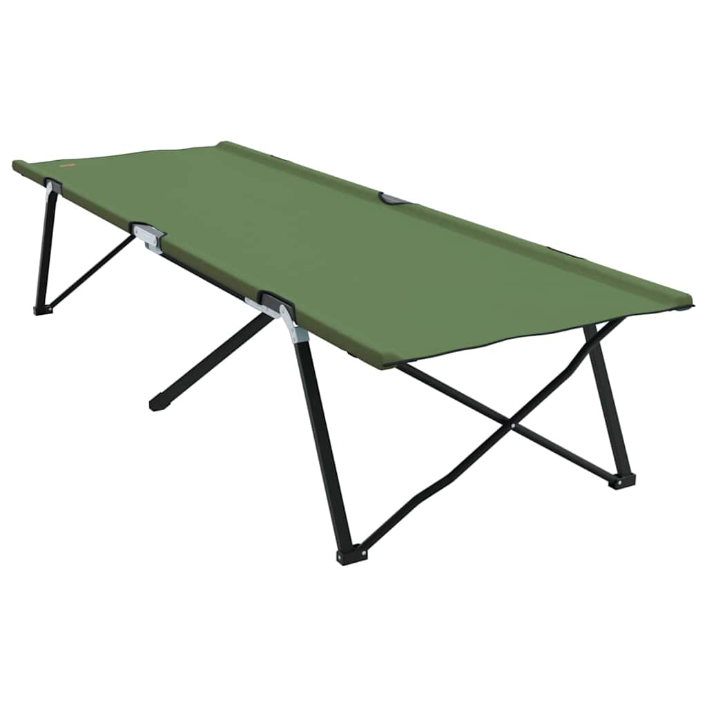 Sklopivi kamperski krevet 2 pcs Zelena 206 x 76 x 74 cm