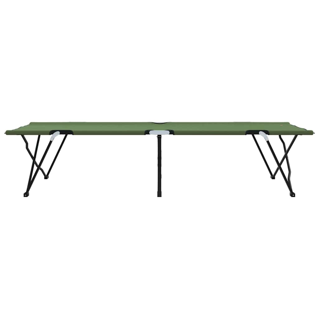 Sklopivi kamperski krevet 2 pcs Zelena 206 x 76 x 74 cm