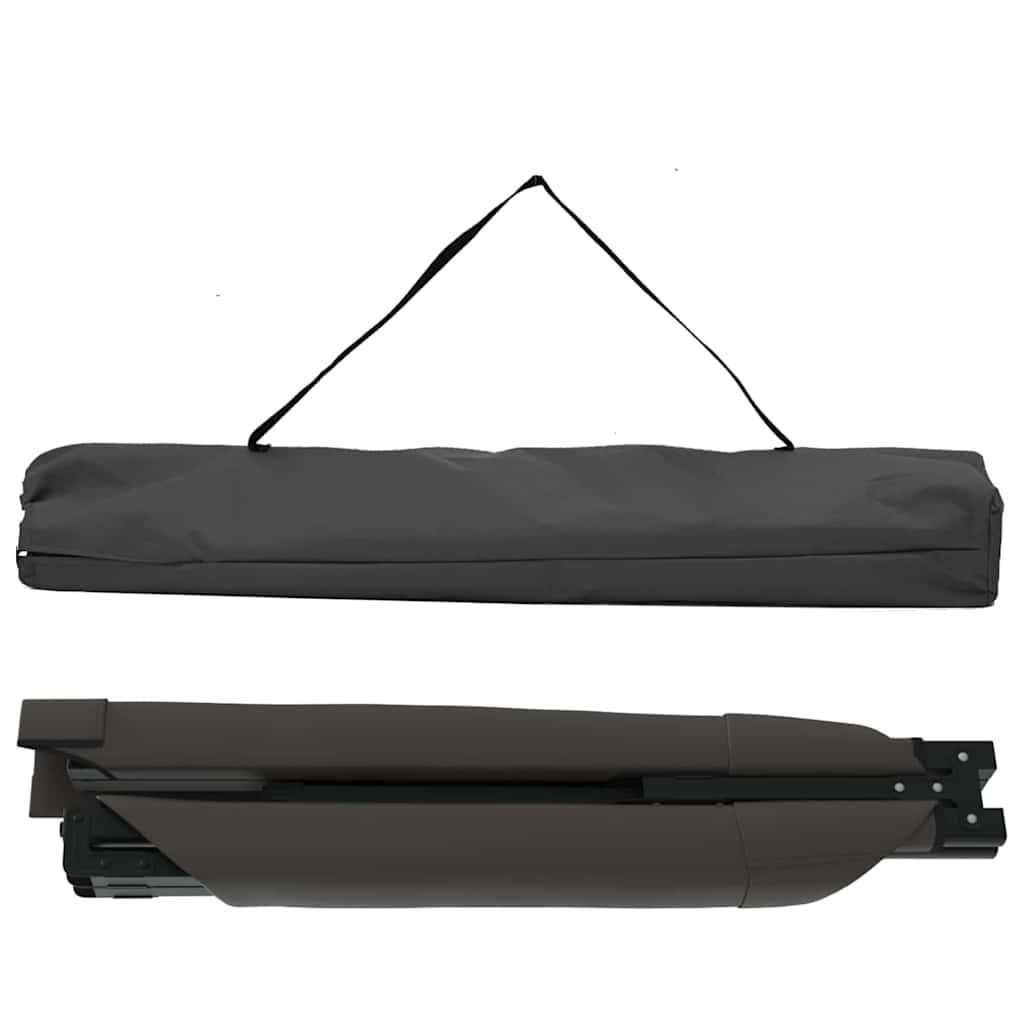 Sklopivi kamperski krevet 2 pcs Crna 210 x 80 x 46 cm
