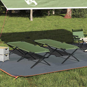 Sklopivi kamperski krevet 2 pcs Zelena 210 x 80 x 46 cm