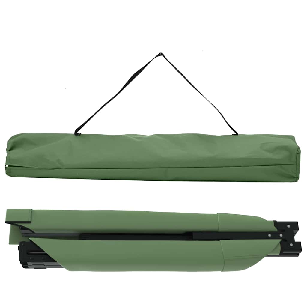 Sklopivi kamperski krevet 2 pcs Zelena 210 x 80 x 46 cm