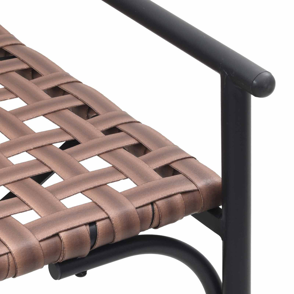 Vrtna stolica Smeđa 110,5 x 79 x 75,5 cm poliratan