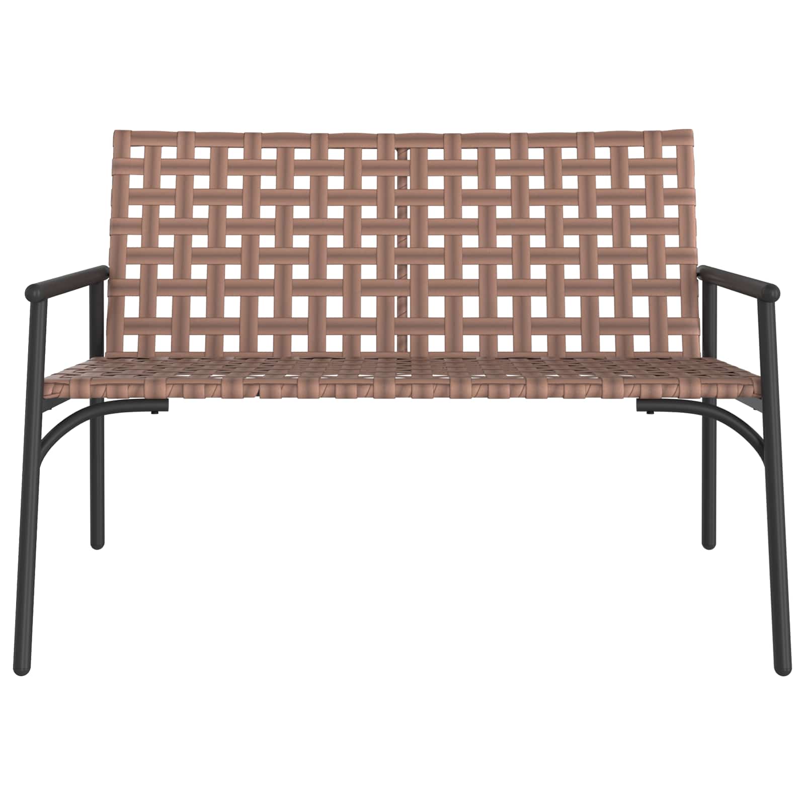 Vrtna stolica Smeđa 110,5 x 79 x 75,5 cm poliratan