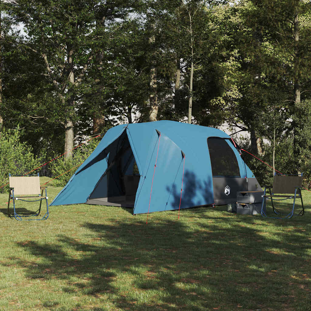 Šator kupola za 4 osobe s krovom Plava 455 x 252 x 178 cm