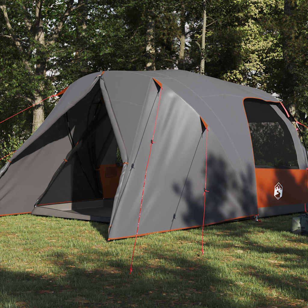 Šator Dome za 4 osobe Siva i narančasta 455 x 252 x 178 cm