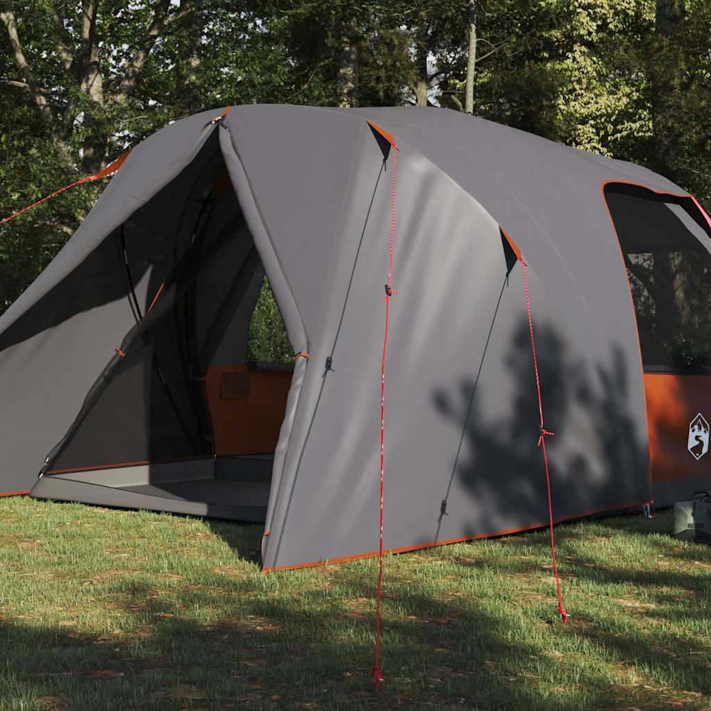 Šator kupola za 6 osoba Siva i narančasta 500 x 314 x 206 cm