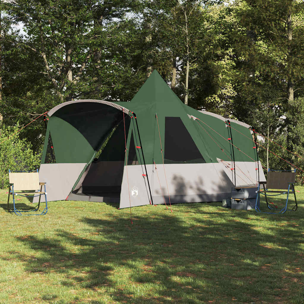 Teepee šator za 8 osoba s krovom Zelena 720 x 465 x 295 cm