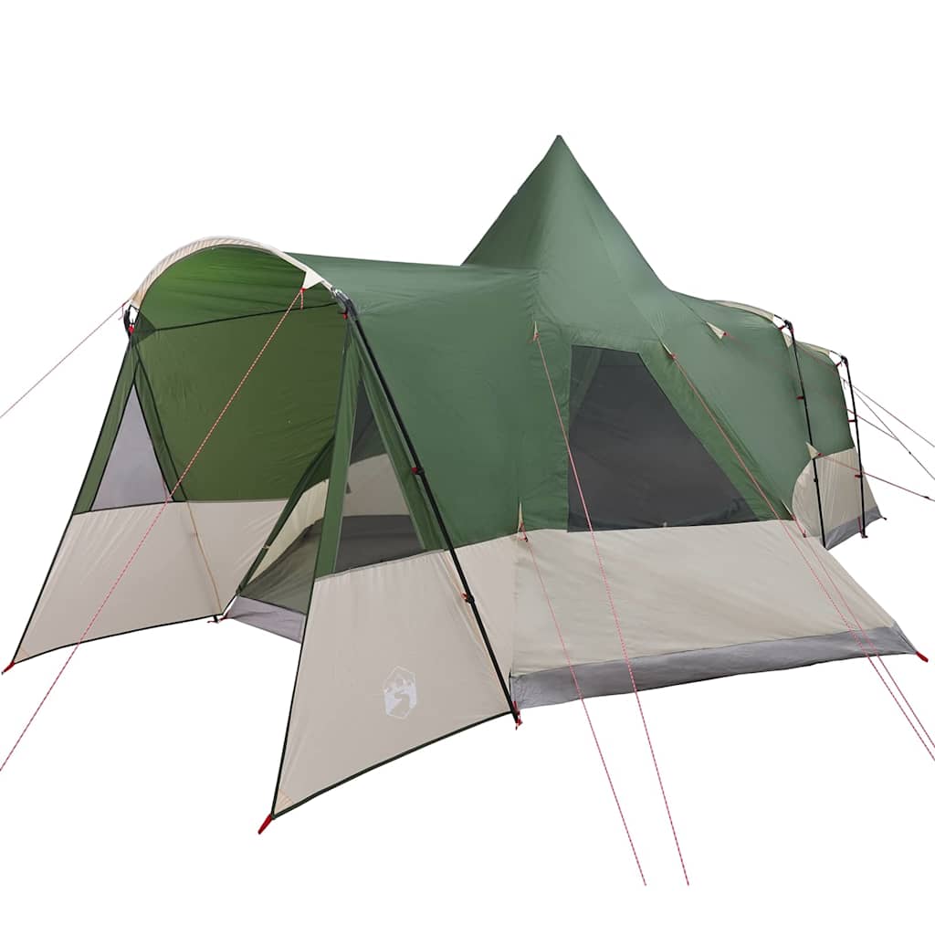 Teepee šator za 8 osoba s krovom Zelena 720 x 465 x 295 cm