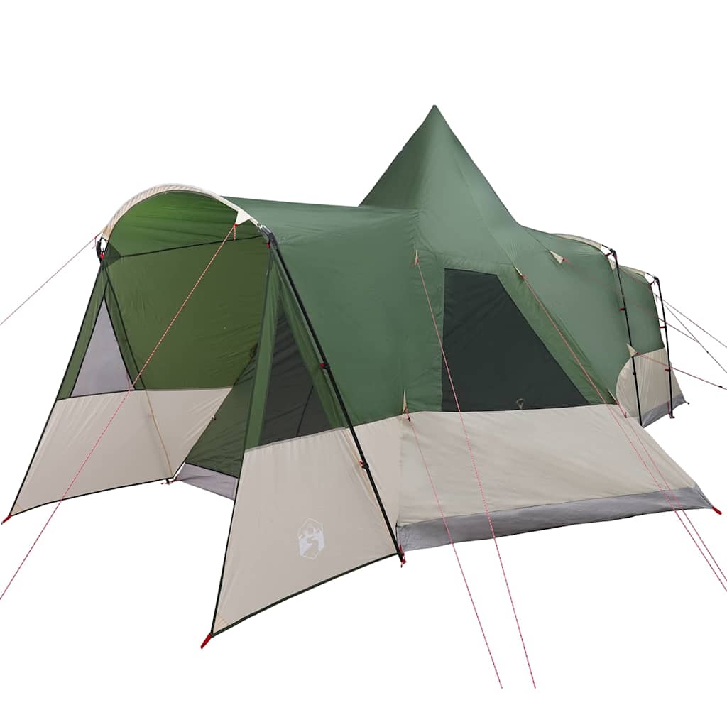 Teepee šator za 8 osoba s krovom Zelena 720 x 465 x 295 cm