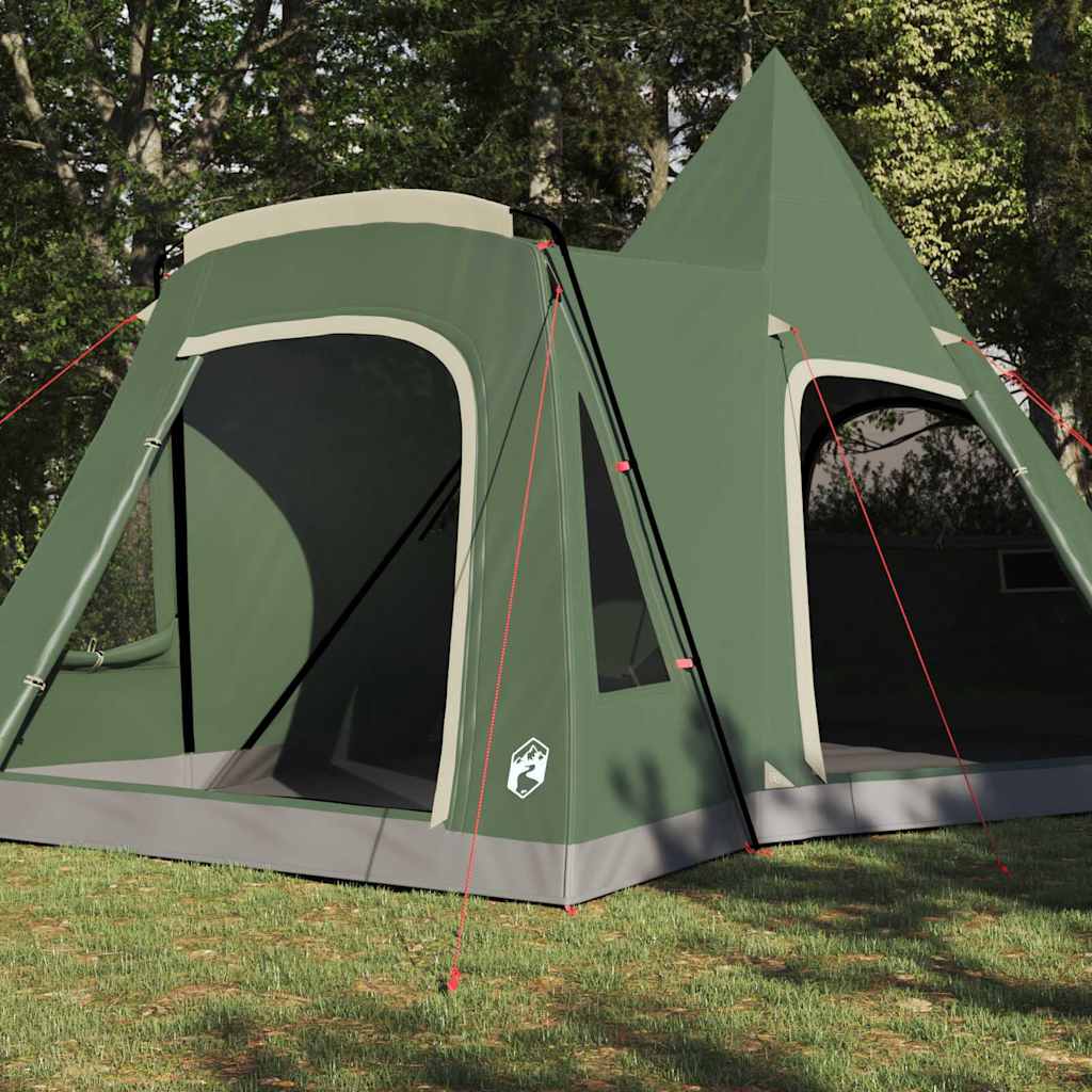 Šator Teepee za 5 osoba s krovom Zelena 545 x 450 x 295 cm