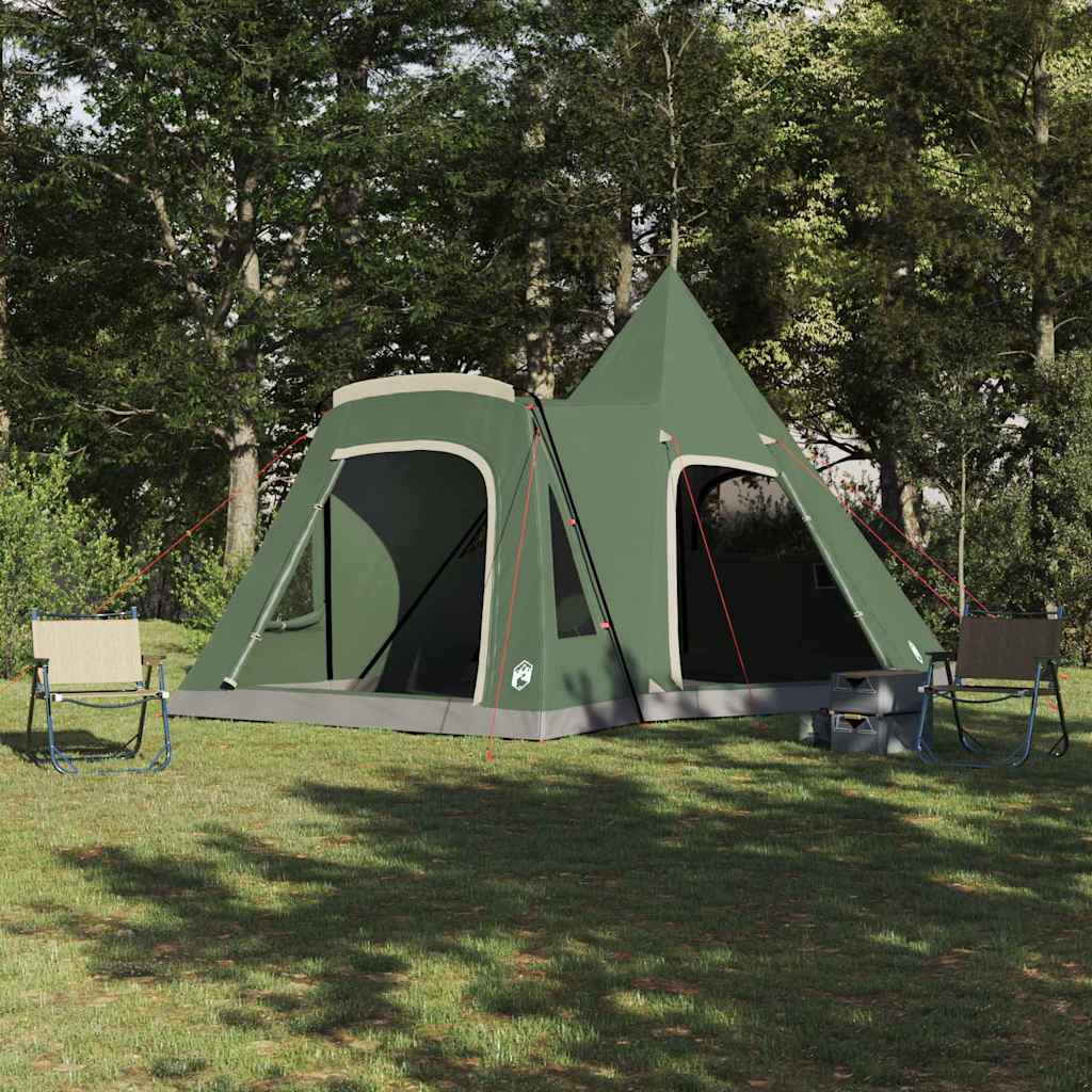 Šator Teepee za 5 osoba s krovom Zelena 545 x 450 x 295 cm