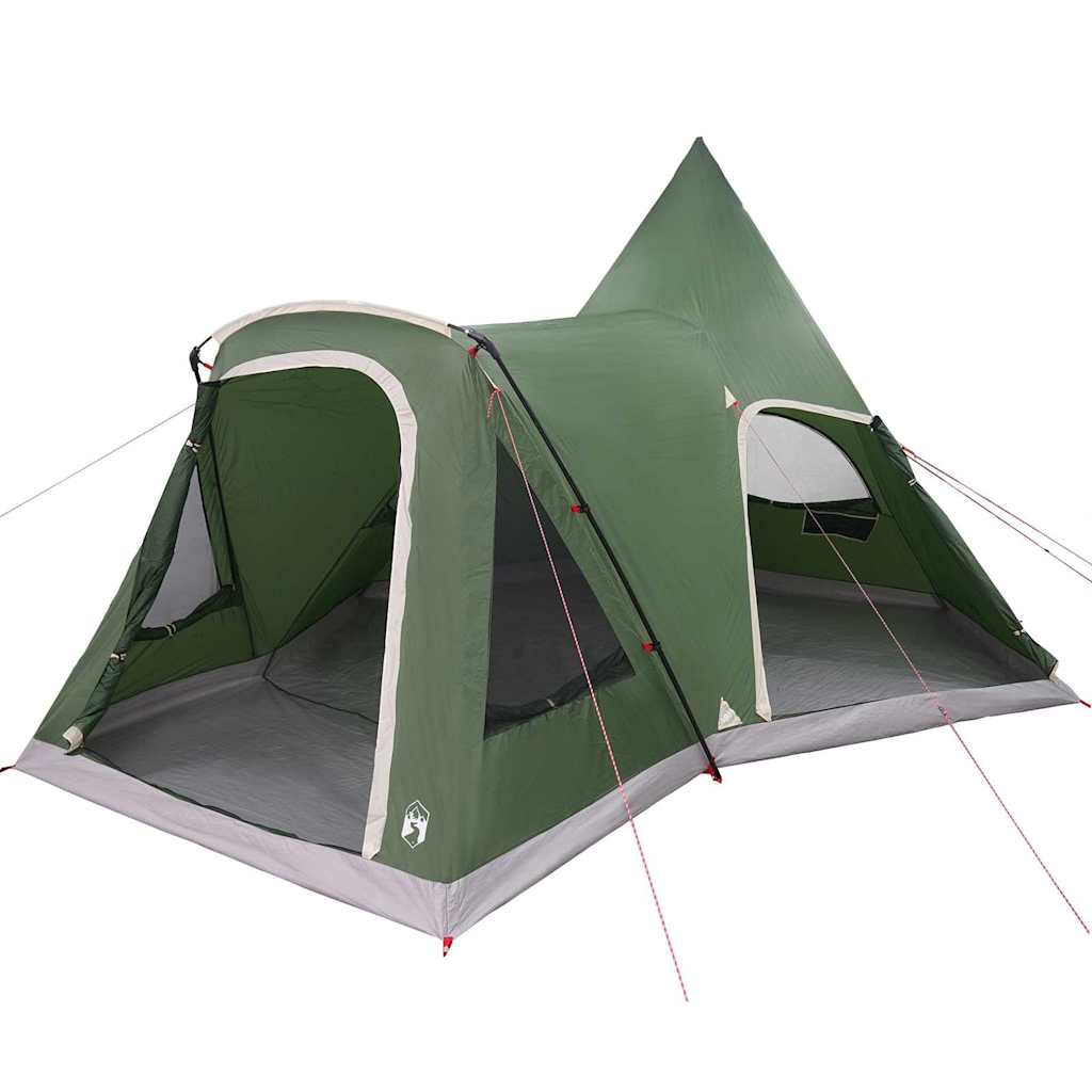 Šator Teepee za 5 osoba s krovom Zelena 545 x 450 x 295 cm
