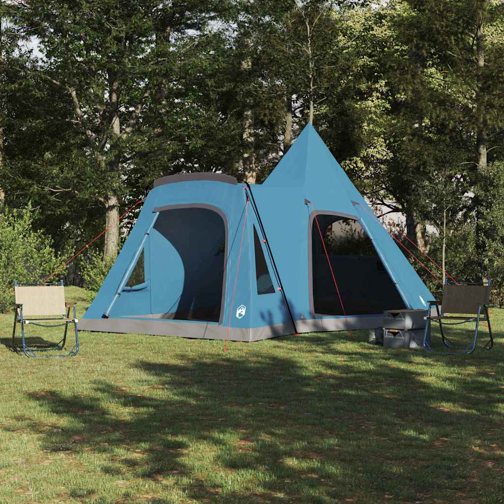 Šator Teepee za 5 osoba s krovom Plava 545 x 450 x 295 cm
