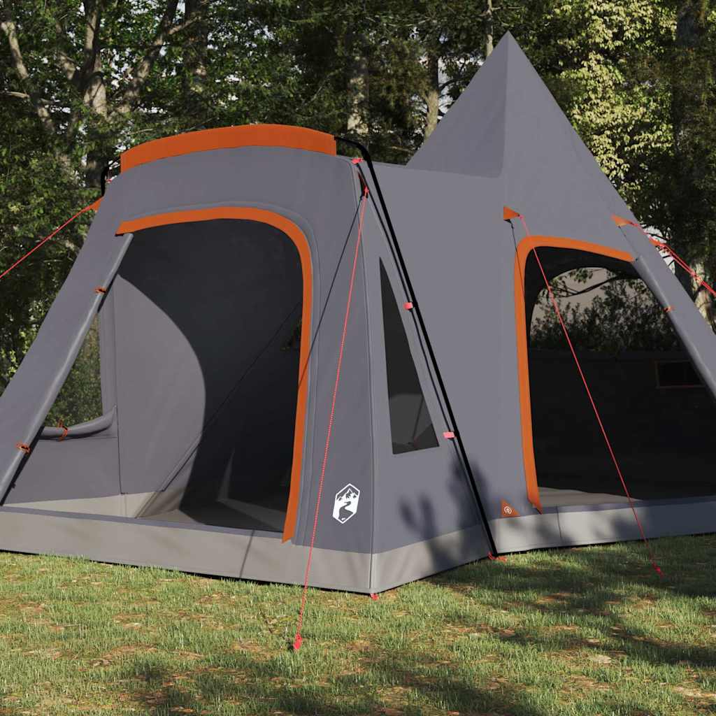 Šator Teepee za 5 osoba Siva i narančasta 545 x 450 x 295 cm