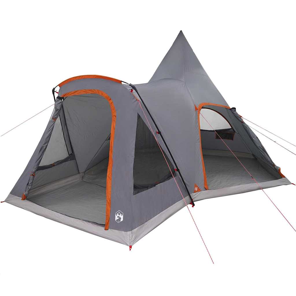 Šator Teepee za 5 osoba Siva i narančasta 545 x 450 x 295 cm