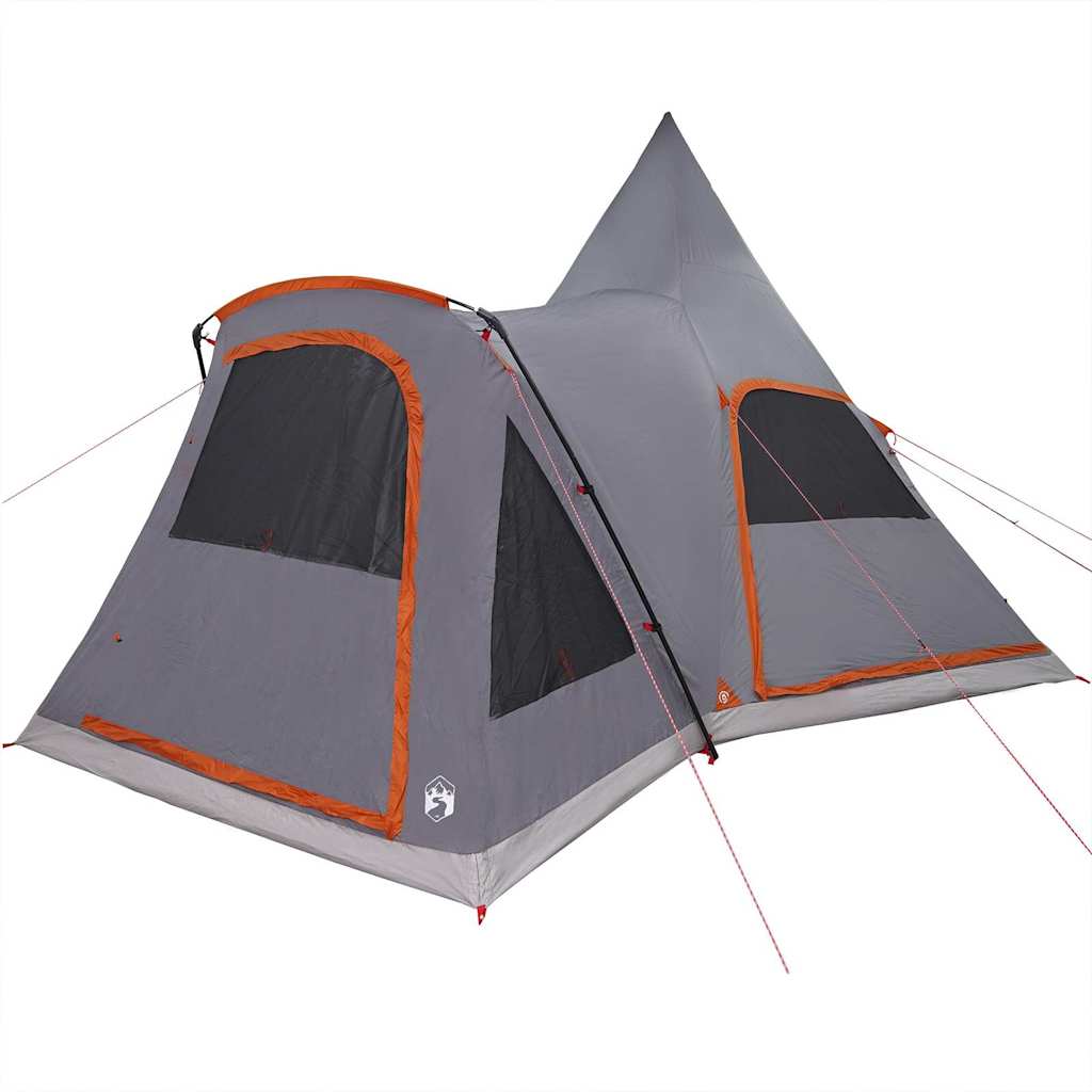 Šator Teepee za 5 osoba Siva i narančasta 545 x 450 x 295 cm