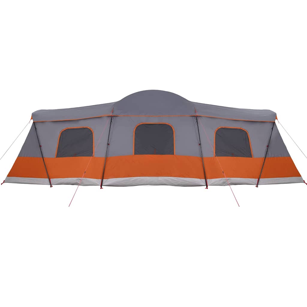 Šator za 16 osoba s krovom Siva i narančasta 680 x 510 x 210 cm