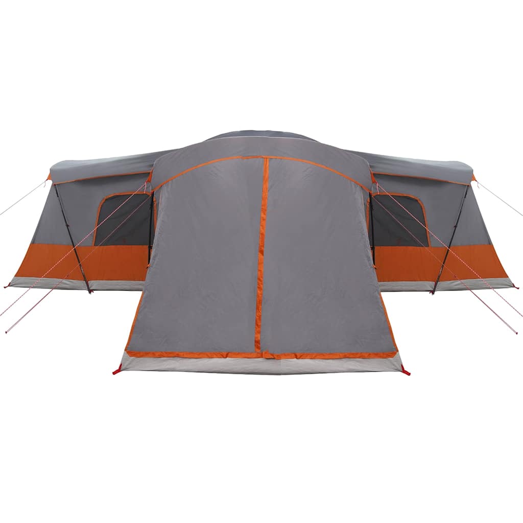 Šator za 16 osoba s krovom Siva i narančasta 680 x 510 x 210 cm
