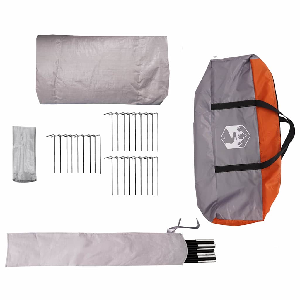 Teepee šator za 3 osobe Siva i narančasta 600 x 600 x 347 cm