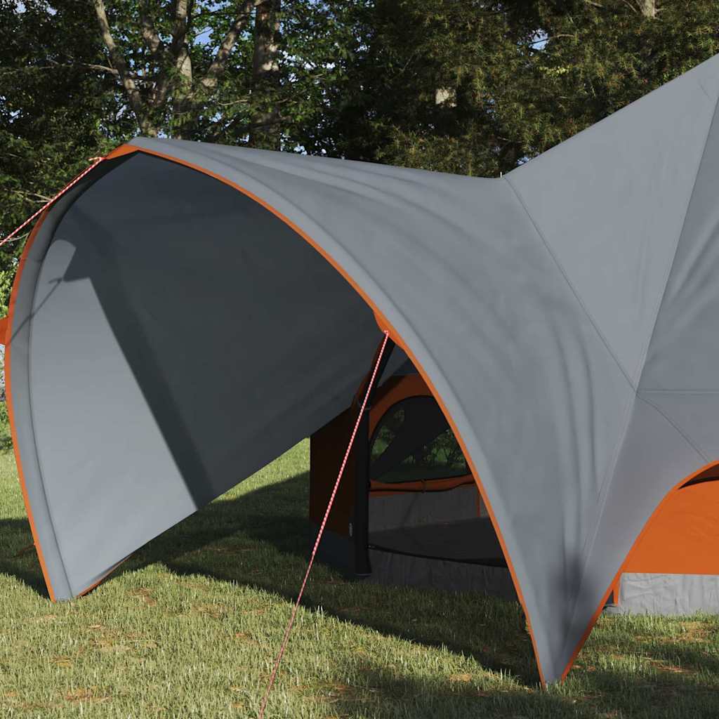 Teepee šator za 3 osobe Siva i narančasta 600 x 600 x 347 cm