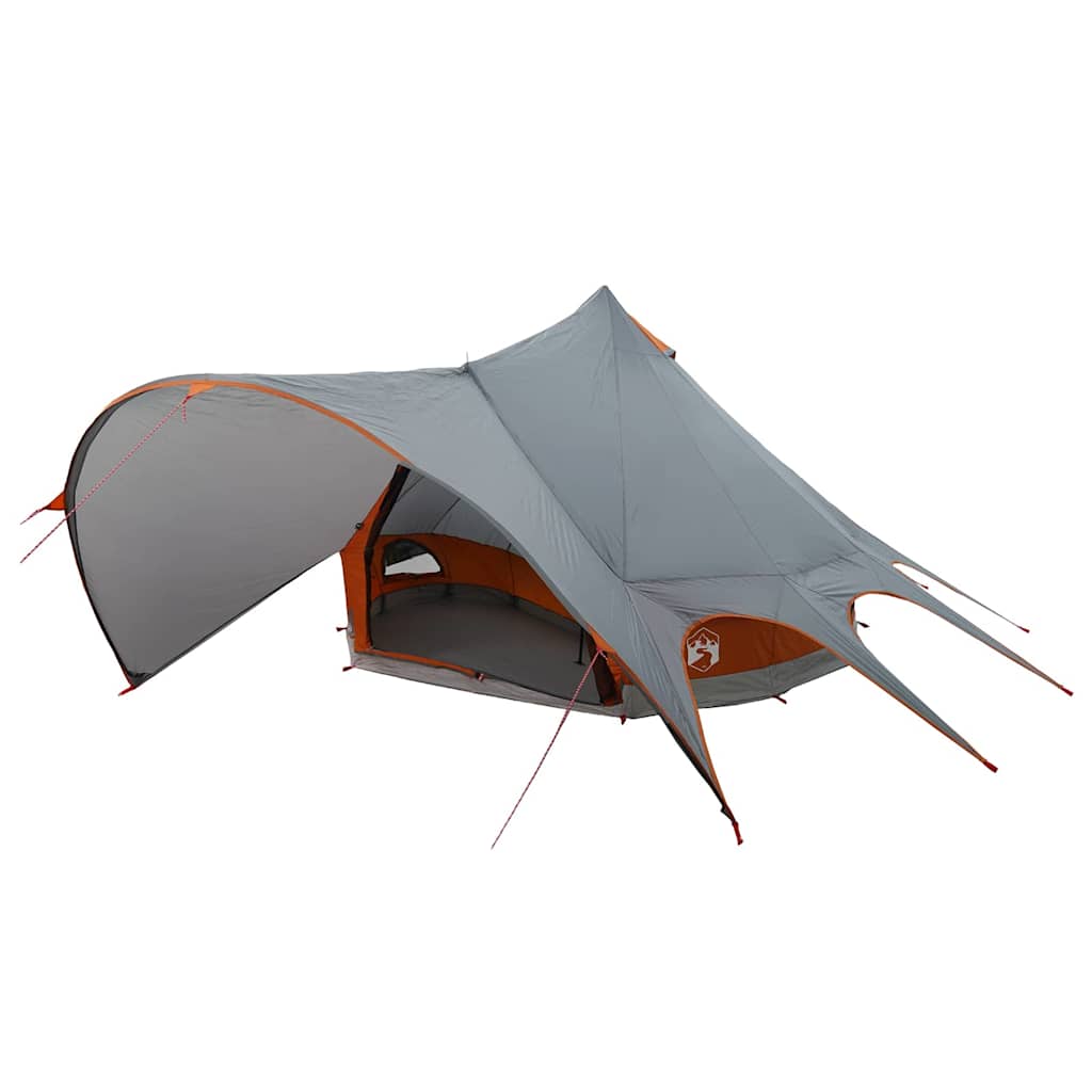 Teepee šator za 3 osobe Siva i narančasta 600 x 600 x 347 cm